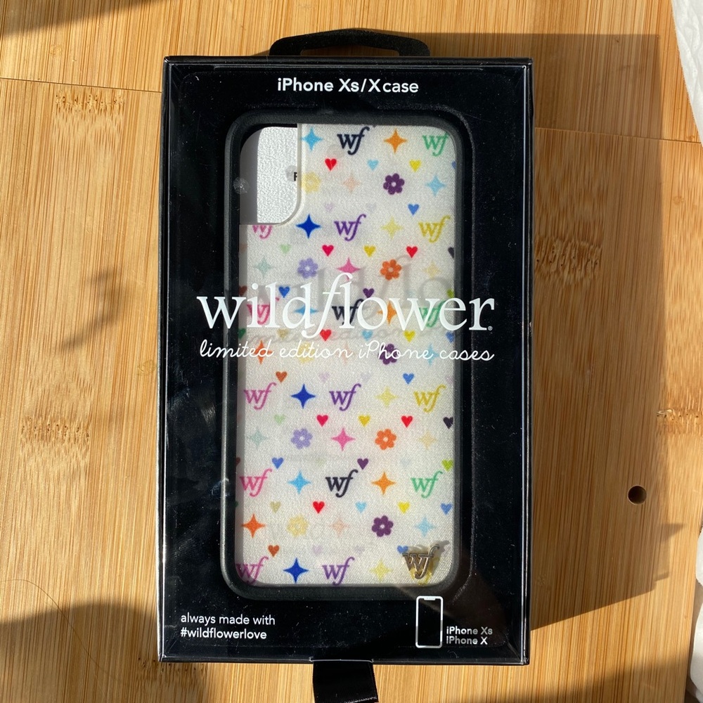 Wildflower monogram iPhone X case